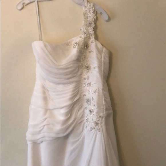 Soft White Wedding Dress- David’s Bridal - Picture 5 of 8